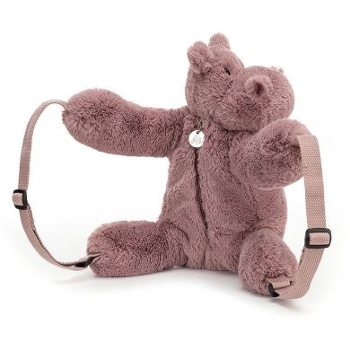 Мягкая игрушка Рюкзак Hippo Jellycat (Джелликэт) 28x30 HUG2HBP
