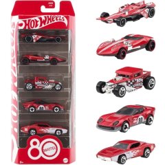 Набір з 5 базових машинок 80 років драйву Mattel Hot Wheels JGK08