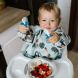 Нагрудник з довгим рукавом Тукан від 6м до 2 років 74 см x 36 см BabyOno 1476/02, Блакитний
