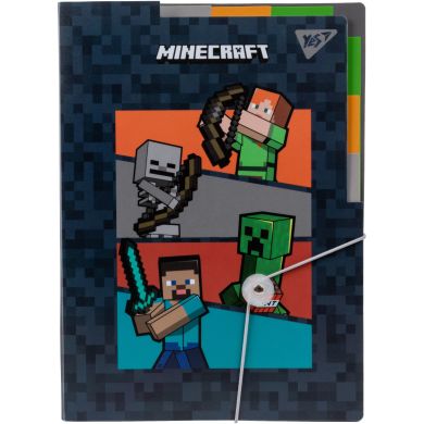 Папка A4 з 3 роздільниками на гумці Minecraft YES 492112