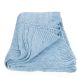 Плед блакитний в'язаний SoundSleep Doros розмір 140х180 см 91913289, 140 x 180