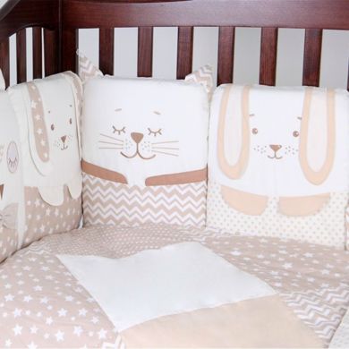 Постельный комплект Верес Smiling animals beige 6 ед. 21606