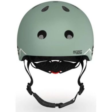Шолом захисний дитячий Scoot and Ride, зелений, з ліхтариком, 45-51см SR-181206-GREENLINES