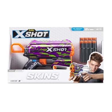 Швидкострільний бластер Skins Flux Crucifer (8 патронів), 36516J X-Shot 36516J