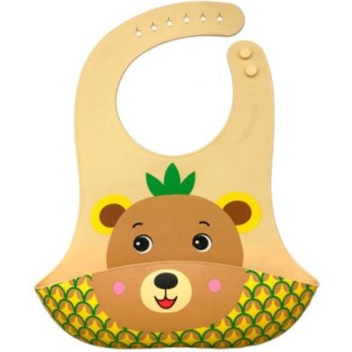 Силіконовий дитячий нагрудник bubba tropibear Frootimals FT00014