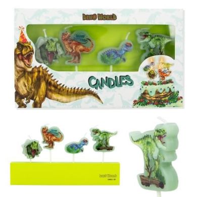 Свечи Dino World 0411749