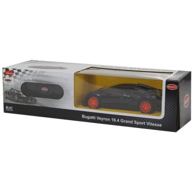 Автомобиль на радиоуправлении Bugatti Grand Sport Vitesse 1:24 черный 2,4G Rastar Jamara 404551