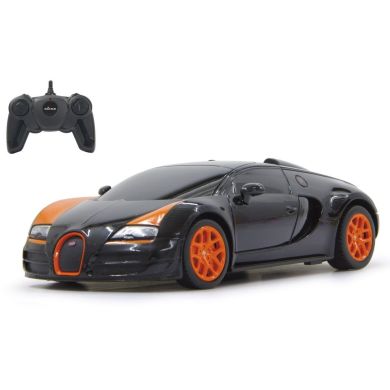 Автомобиль на радиоуправлении Bugatti Grand Sport Vitesse 1:24 черный 2,4G Rastar Jamara 404551