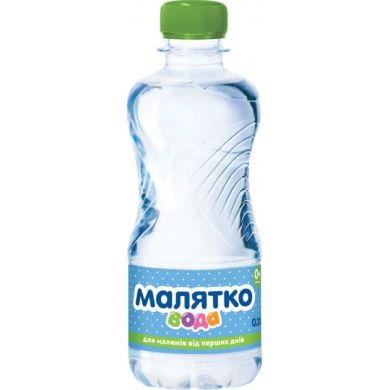 Дитяча вода &laquo;Негазована&raquo; 0,33 л, Малятко 4820123510097
