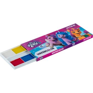 Фарби аквар., картон.упак., б/п, 12 кольорів My Little Pony Kite LP23-041