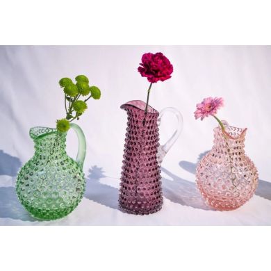 Графін для напоїв 1000 мл високий Hobnail, Underlay Violet KLIMCHI 16185/1000-327/27