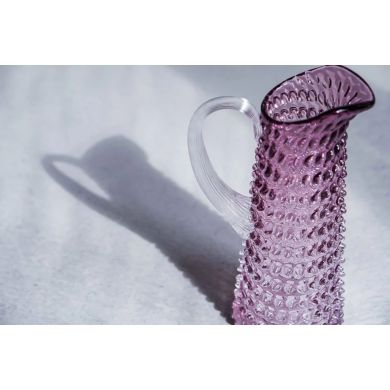 Графін для напоїв 1000 мл високий Hobnail, Underlay Violet KLIMCHI 16185/1000-327/27