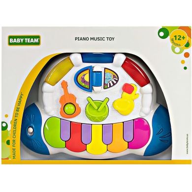 Музыкальная игрушка Baby team Пианино со световым эффектом 8635