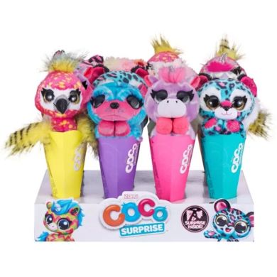 Игрушка мягкая ZURU COCO SURPRISE NEON с сюрпризом в ассортименте 9609SQ1, 16