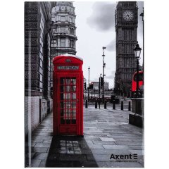 Книга записна тверда обкл. А5, 96 арк., кліт., R&B Telephone Axent 8457-5-A