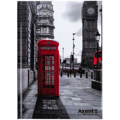 Книга записна тверда обкл. А5, 96 арк., кліт., R&B Telephone Axent 8457-5-A