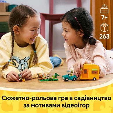 Конструктор Садовый магазин и караван, принадлежащие Leif LEGO Animal Crossing 77054