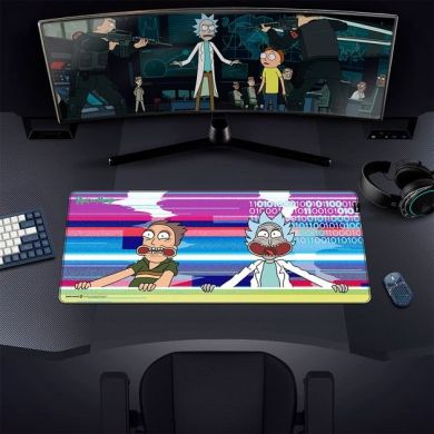 Коврик для мыши RICK AND MORTY Glitched (Рик и Морты) XL FWBMPRIMOR24003XL