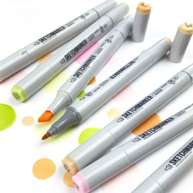 Маркер спиртовой двусторонний, Beaver Sketchmarker SM-BR052