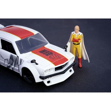 Машина металлическая Jada Ванпанчмен Мазда RX-3 (1974) с фигуркой Сайтама, масштаб 1:24, 8+ JADA 253255058