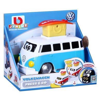Машинка Bb junior Volkswagen Samba Press and go в асортименті 16-85110, Блакитний