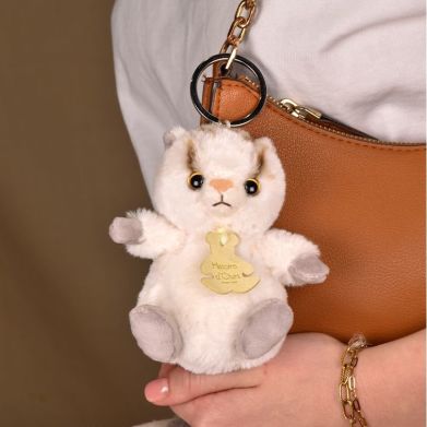 Мягкая игрушка-брелок Кот кремовый, 12см DouDou HO3293