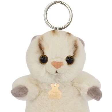 Мягкая игрушка-брелок Кот кремовый, 12см DouDou HO3293