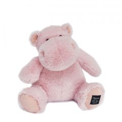 Мягкая игрушка DouDou Бегемот розовый 25 см, HO3096