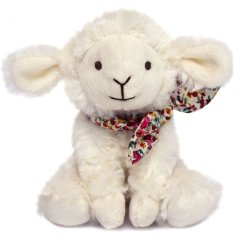 Мягкая игрушка DouDou Овца с красным шарфом, 12 см DC3817