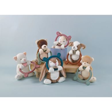 Мягкая игрушка DouDou с кольцом lapin в ассортимене 17 см DC4030