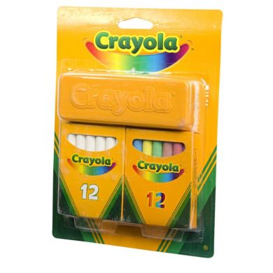 Набір крейди з щіткою для стирання Crayola 256418.012