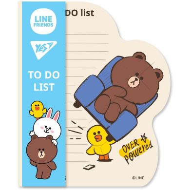Бумага для заметок To Do Line Friends boy планшет с магнитом, блок 52 листа YES 170325