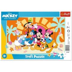 Пазли 15 Frame Mickey Mouse and Friends Допитливий Міккі та його друзі Trefl 31433