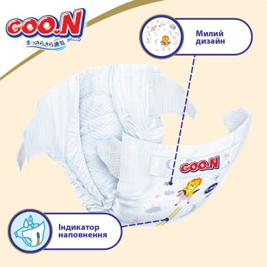 Підгузки японські Goo.N Premium Soft для дітей 12-20 кг (Розмір 5(Xl) на Липучках унісекс 40 Шт) 863226 4902011862263, XL