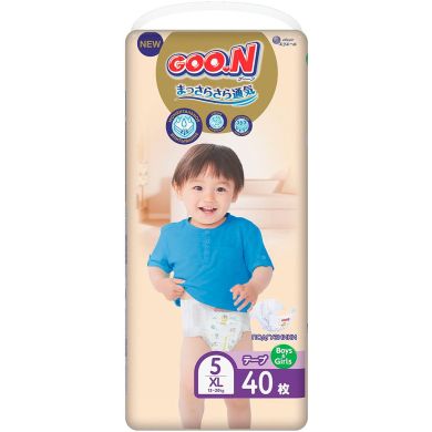Підгузки японські Goo.N Premium Soft для дітей 12-20 кг (Розмір 5(Xl) на Липучках унісекс 40 Шт) 863226 4902011862263, XL