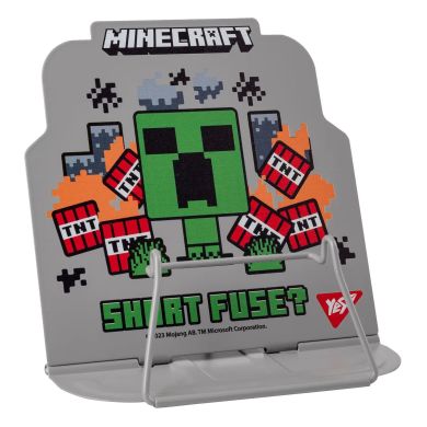 Підставка для книг фігурна Minecraft, метал з висічкою YES 470512