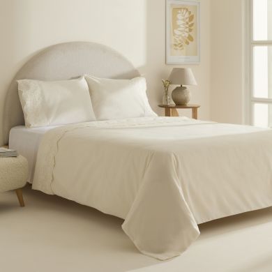 Постільна білизна Karaca Home Calisse, білий (простирадло 240x260, підковдра 200x220, 2 наволочки 50x70) 1000253149001