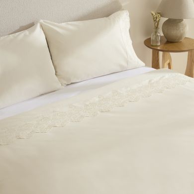 Постільна білизна Karaca Home Calisse, білий (простирадло 240x260, підковдра 200x220, 2 наволочки 50x70) 1000253149001