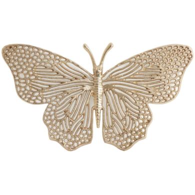 Украшение 41x23x4 см BUTTERFLY блестящее золото Light&Living 7479298