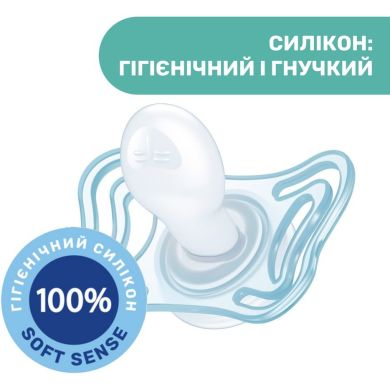 Пустышка Physioforma Micro силиконовая от 0 до 2 месяцев 2 шт. (мальчик) Chicco 75126.21, Голубой