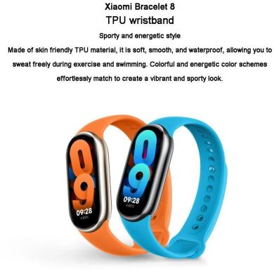 Ремінець Xiaomi Smart Band 8 Sunrise Orang помаранчевий BHR7293CN 1001700