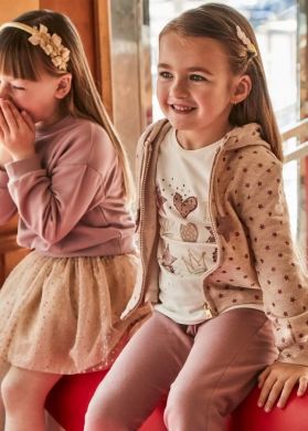 Спортивний костюм зі зіркою для дівчинки з 3 предметів Mayoral 116 Рожевий 4889