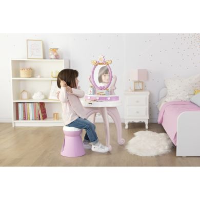 Столик с зеркалом Дисней. Принцессы Парикмахерская 2 в 1, со стульчиком SMOBY TOYS 320250