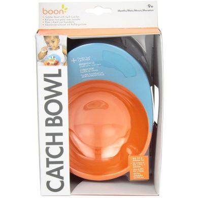 Тарілка глибока Catch Bowl помаранчево-блакитна, Boon B260, Помаранчевий
