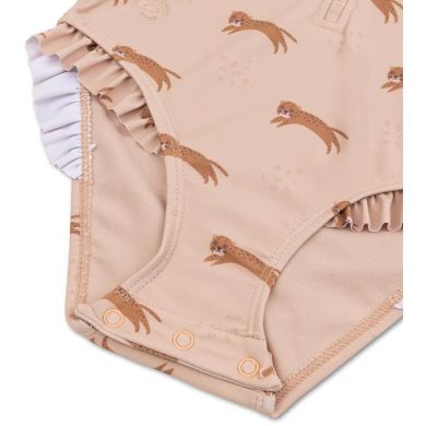Целый купальник Коричневый Леопард Animal 86/92 Swim Essentials 2024SE1106