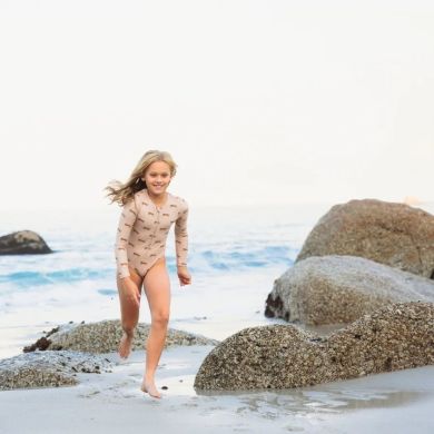 Целый купальник Коричневый Леопард Animal 86/92 Swim Essentials 2024SE1106