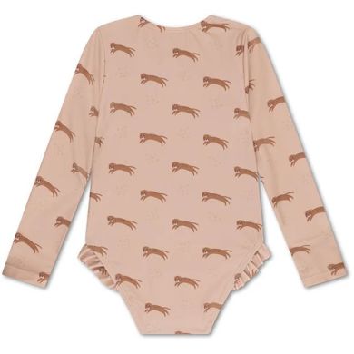Целый купальник Коричневый Леопард Animal 86/92 Swim Essentials 2024SE1106