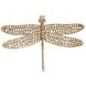 Декор 36x24x4 см DRAGONFLY блискуче золото Light&Living 7482998
