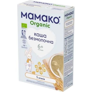 Дитяча безмолочна каша MAMAKO Organic 5 злаків для дітей з 6 місяців 200 г 8437022039312