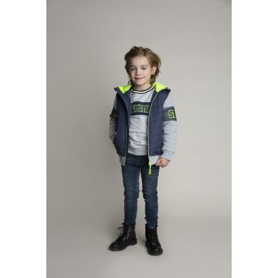 Джемпер дитячий на хлопчика DJ Dutchjeans 122 Сірий D36174-45